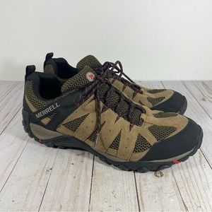 Merrell Accentor 2 Ventilator Kangaroo Waterproof Hiking Tan Black Sneakers 12